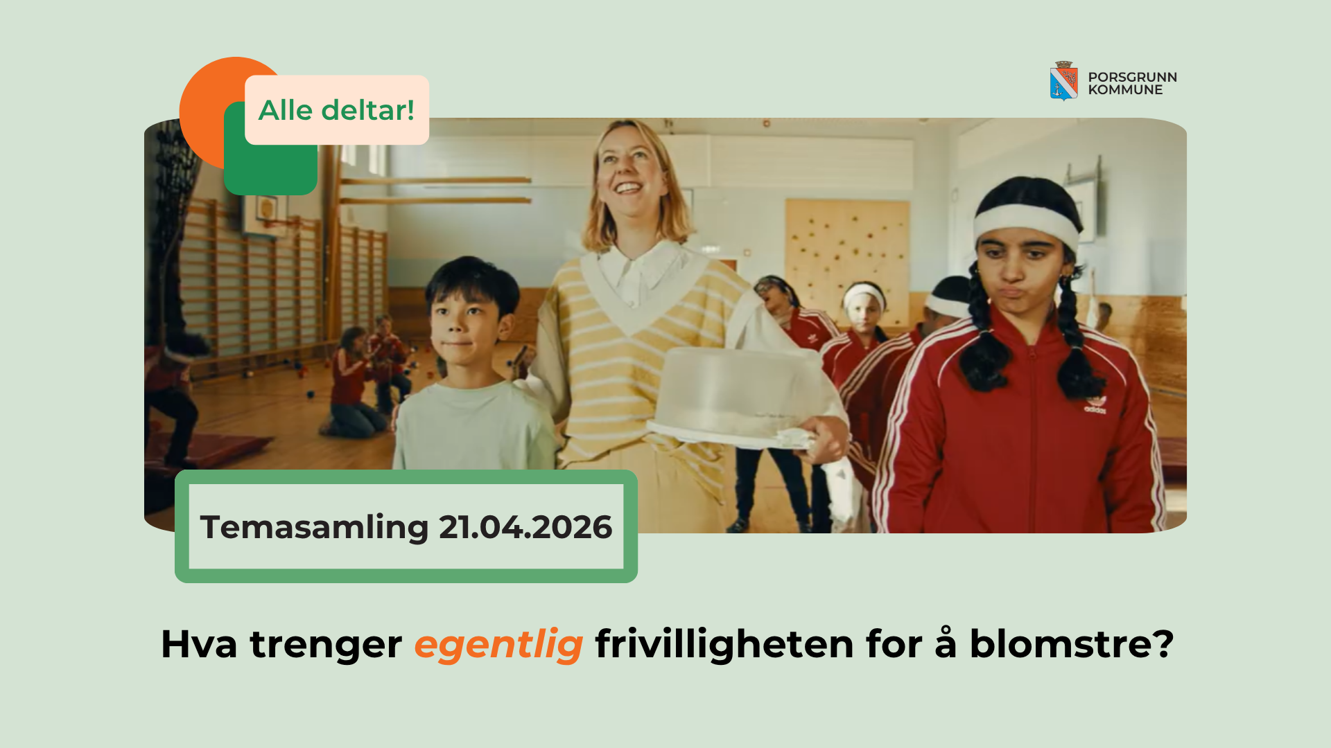 bilde_Invitasjon til temasamling – Alle deltar: "Hva trenger egentlig frivilligheten for å blomstre?"